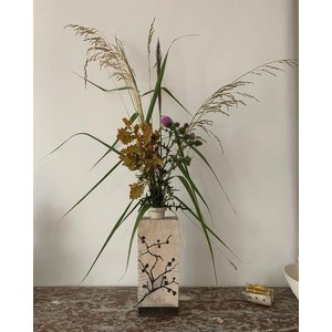 Vase raku de 40 cm de haut - Un peu de nature dans l’atelier - Le bonheur